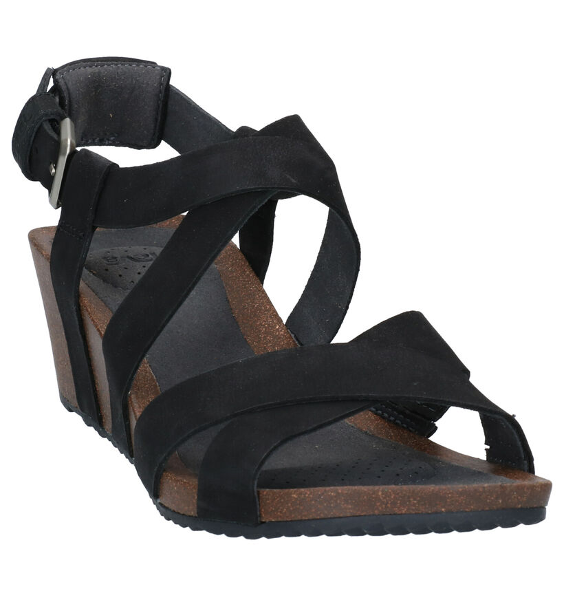 Teva Mahonia Cognac Sandalen in leer (270641)