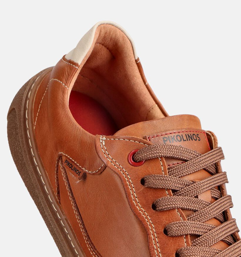 Pikolinos Aranjuez Cognac Veterschoenen voor heren (373348) - geschikt voor steunzolen