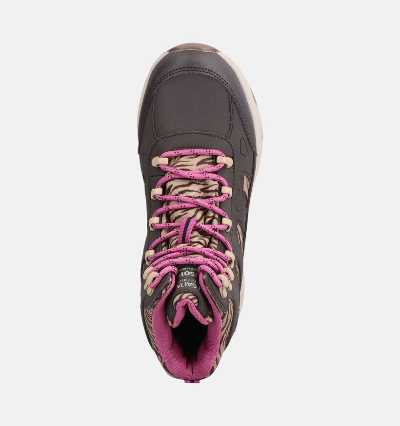 Regatta Womens Vendora Chaussures de randonn&eacute;e en Brun fonc&eacute; pour femmes (378573) - pour semelles orthop&eacute;diques