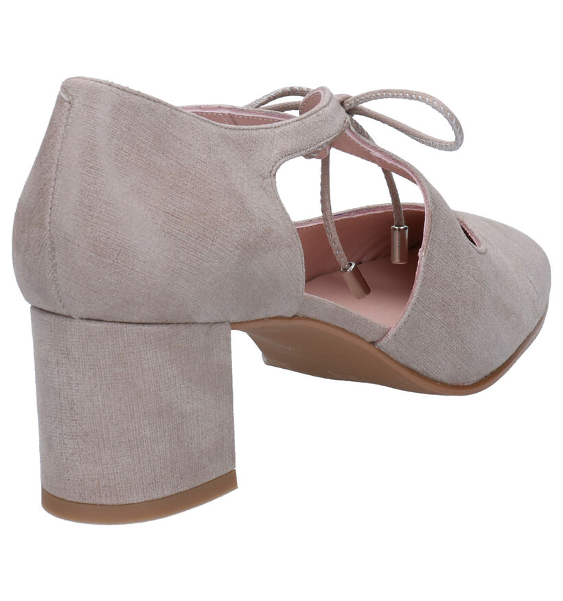 Sergio Turri Taupe Pumps in daim (273876)