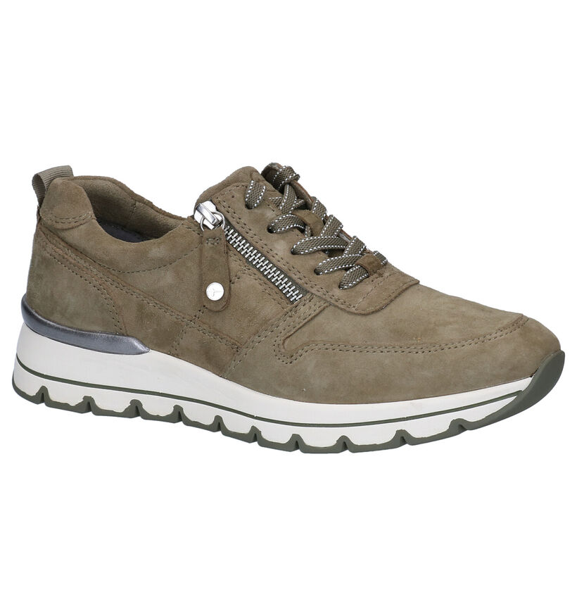 Tamaris Chaussures à lacets en Khaki pour femmes (296760) - pour semelles orthopédiques