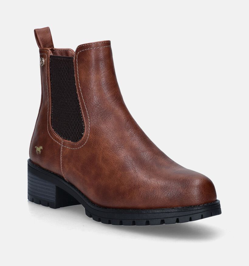 Mustang Cognac Chelsea boots voor dames (345434)