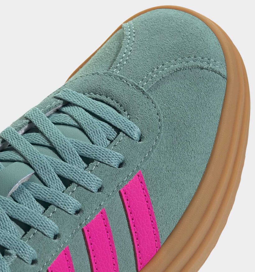 adidas VL Court Bold Baskets basses en Vert pour filles (359632) - pour semelles orthopédiques