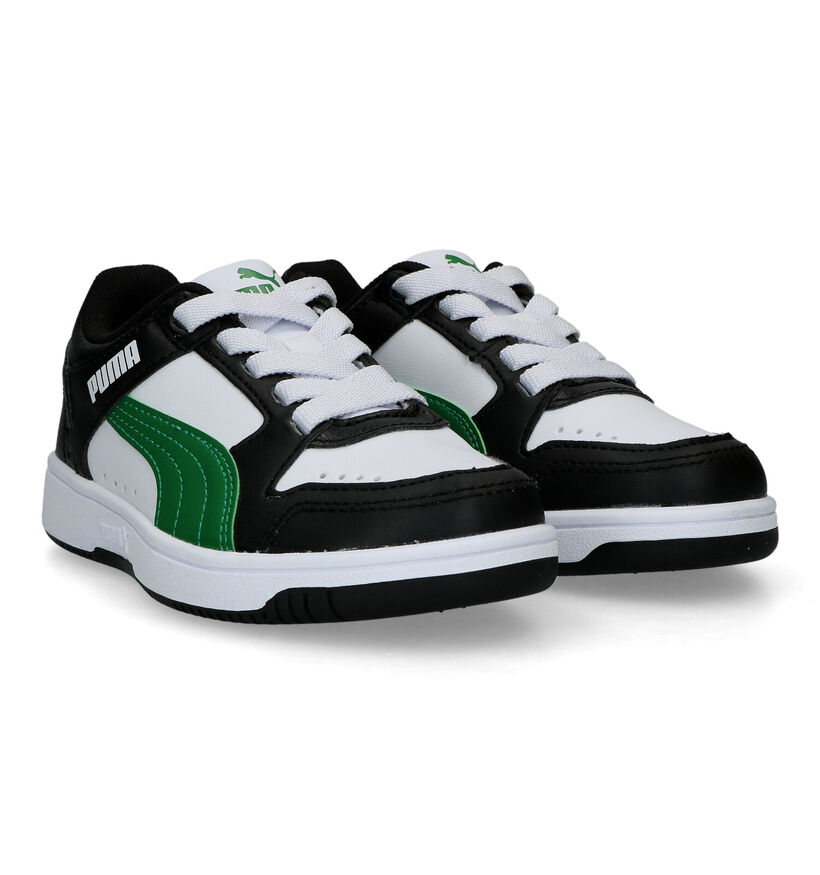 Puma Rebound Joy Witte Sneakers voor meisjes, jongens (318745) - geschikt voor steunzolen