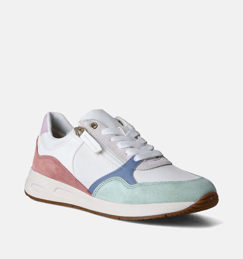 Geox Bulmya Witte Sneakers voor dames (351664) - geschikt voor steunzolen