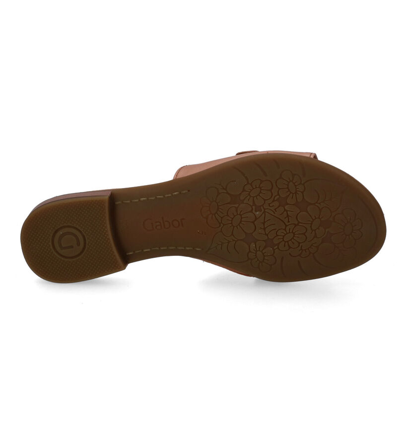 Comfort Nu-pieds plates en Cognac pour femmes (306158)