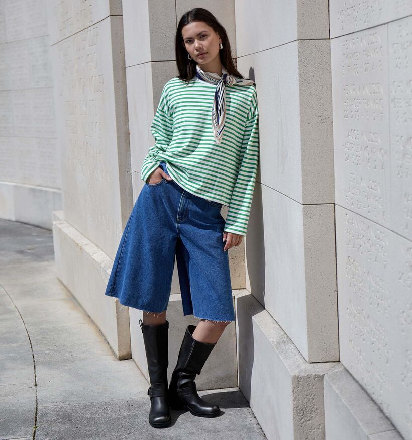 Minus Kaddi Bermuda Blauwe Lange Short voor dames (371804)