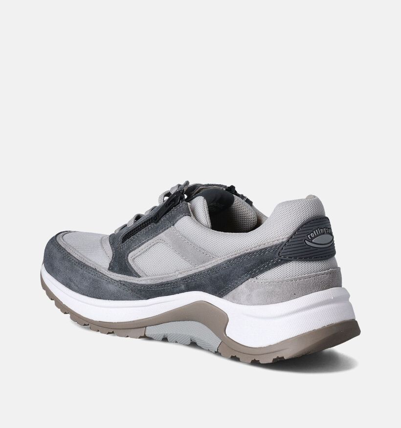 Pius Gabor Grijze Veterschoenen voor heren (354901) - geschikt voor steunzolen