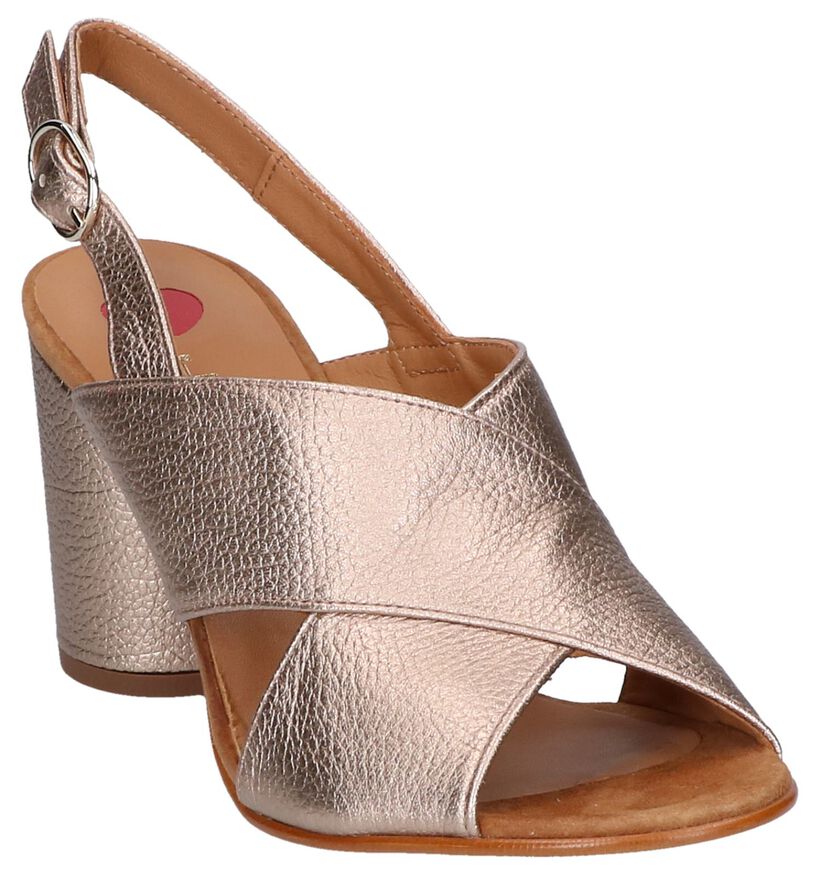 JHay Sandales à talons en Or rose en cuir (247956)