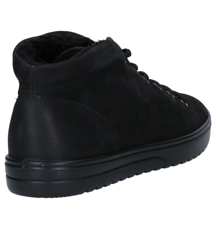 ECCO Fara Zwarte Bottines in nubuck (280882)