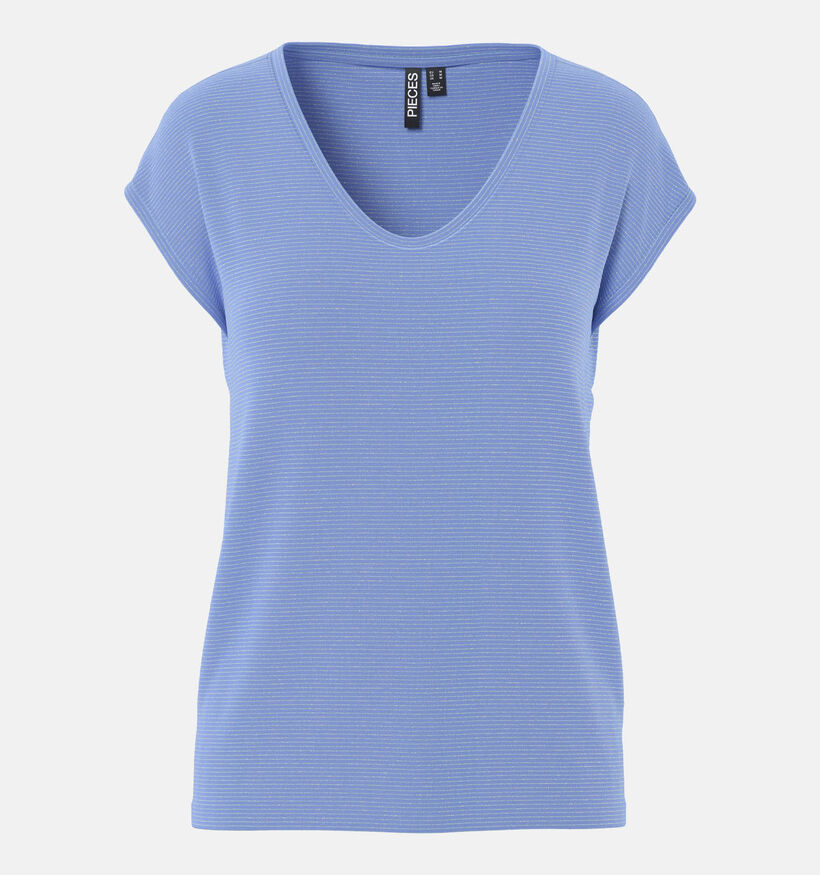 Pieces Billo Lurex Blauwe T-Shirt voor dames (367041)