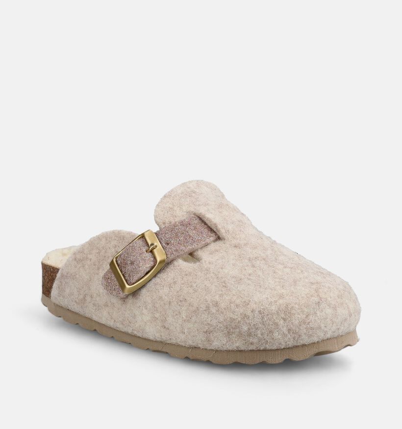 Little David Nu-pieds Teddy en Beige pour filles (381137)
