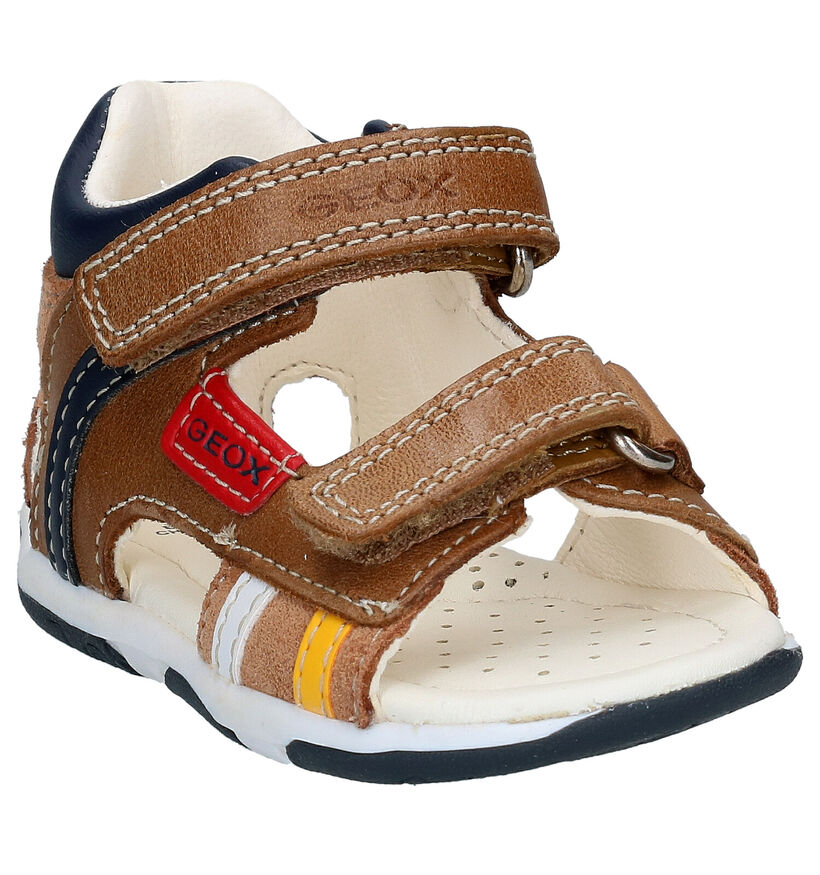 Geox Sandales pour bébé en Cognac en cuir (287090)