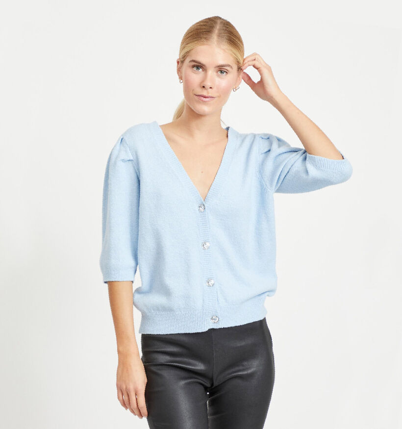 Vila Sparkle Veste en Bleu (293178)