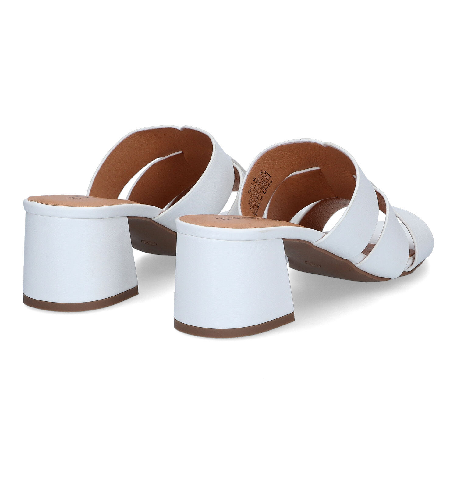 Witte slippers dames online