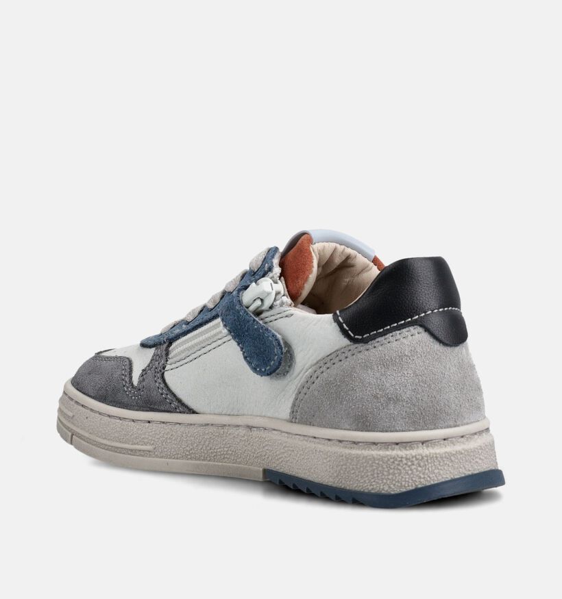 STONES and BONES Parry Grijze Hoge Sneakers voor jongens (369624) - geschikt voor steunzolen