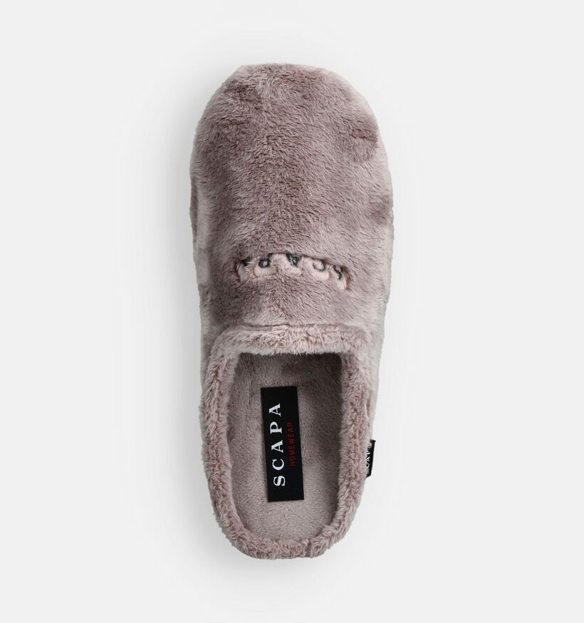 Scapa Pantoufles ouvertes en Rose pour femmes (364003) - pour semelles orthopédiques