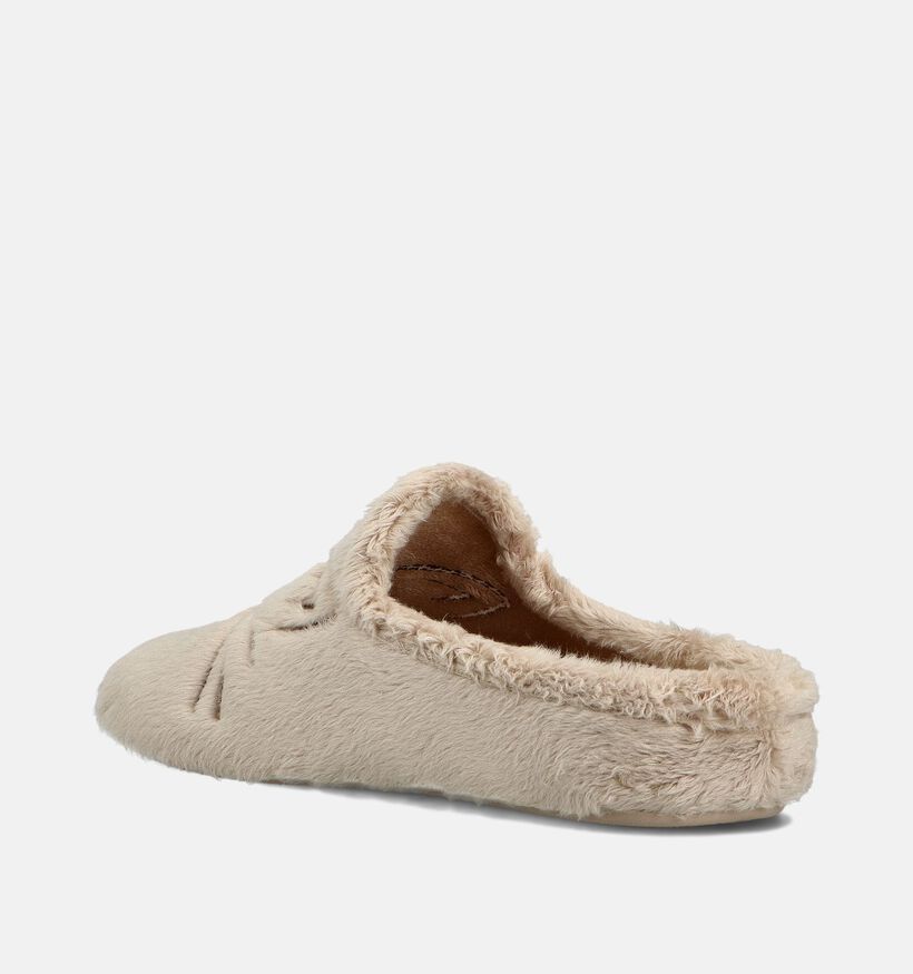 River Woods Pippa Cat Pantoufles en Beige pour femmes (381121) - pour semelles orthop&eacute;diques