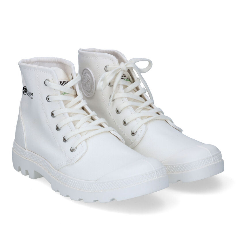 Palladium Pampa Bottines en Blanc pour femmes (303598) - pour semelles orthopédiques