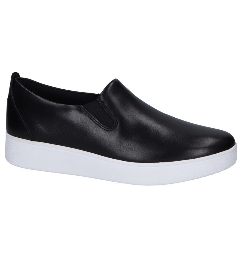 FitFlop Chaussures slip-on en Noir en cuir (252181)