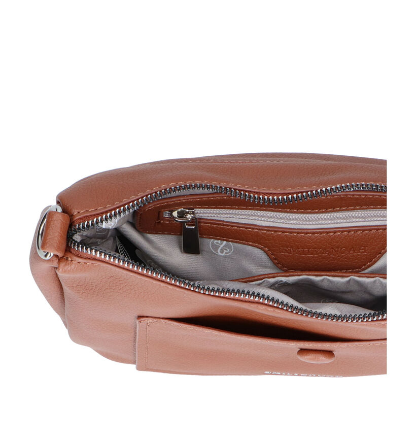 Emily & Noah Fiorella Beige Schoudertas in kunstleer (299589)