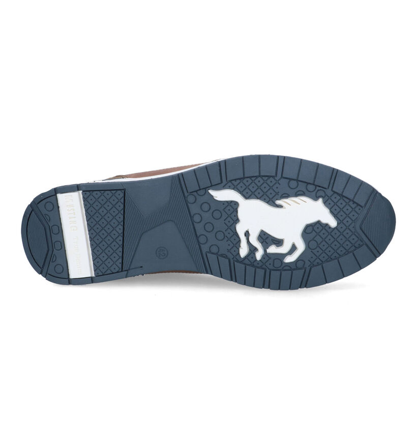 Mustang Chaussures à lacets en Bleu foncé pour hommes (336649)