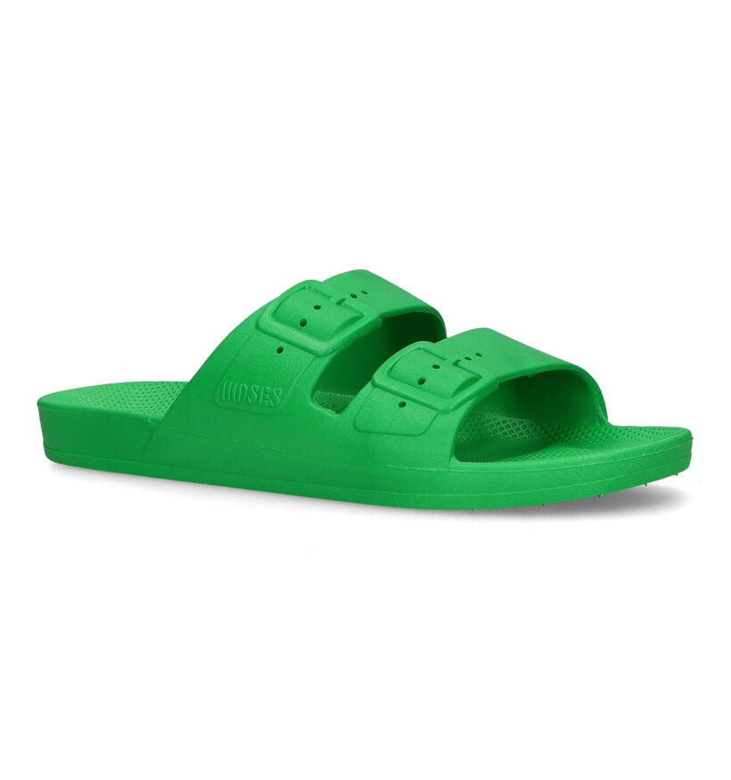 Freedom Moses Basic Groene Slippers voor dames (323012)