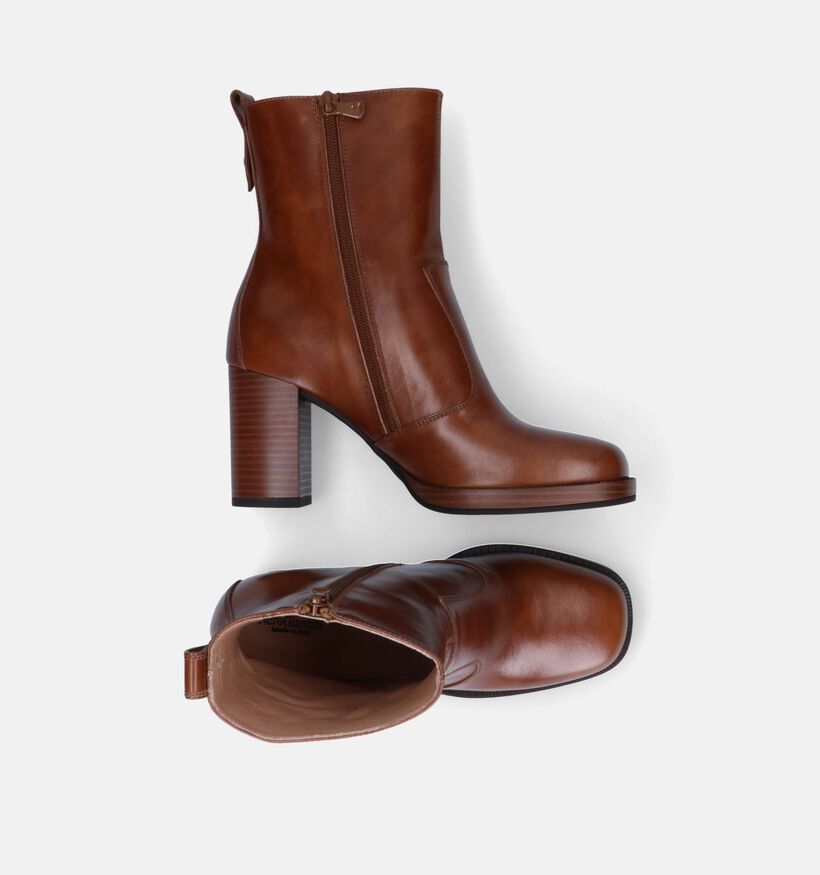 NeroGiardini Bottines à talons en Cognac pour femmes (316043)