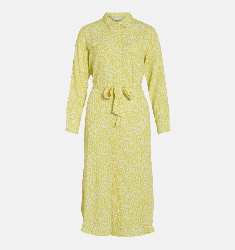 Vila Molly Robe chemise en Jaune pour femmes (337650)