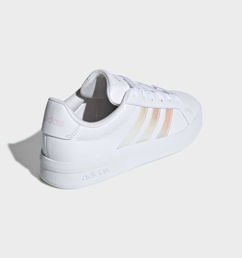 adidas Grand Court 3.0 Witte/Iridescent Sneakers voor meisjes (366705)