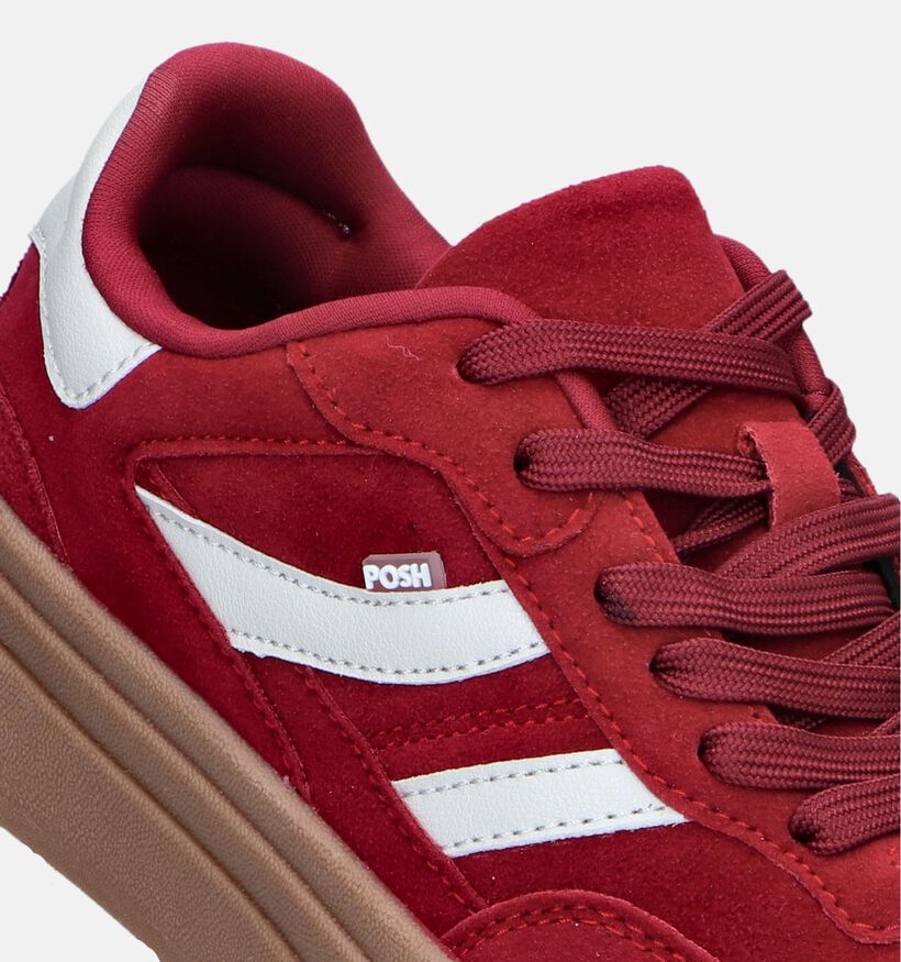 Posh by Poelman Fuchsia Plateau sneakers voor dames (347773) - geschikt voor steunzolen
