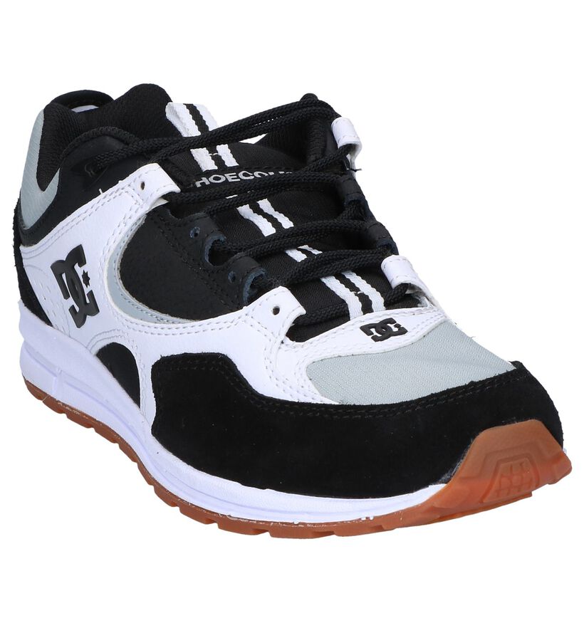 DC Shoes Kalis Lite Zwart/Witte Sneakers in kunstleer (250899)