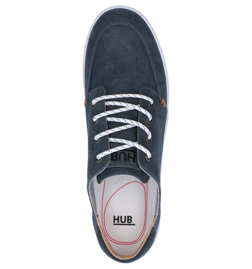 Hub Boss Sneakers en Bleu en textile (267845)