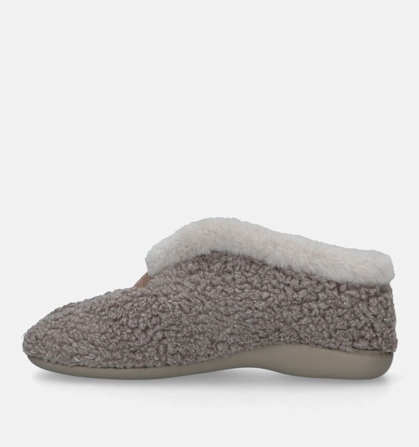 Hush Puppies Orge Taupe Pantoffels voor dames (329607)