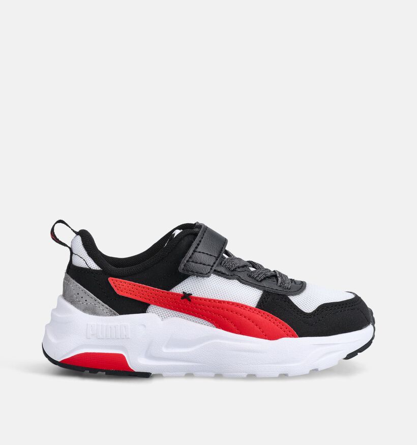 Puma Trinity 2 LT Mid 90s Witte Sneakers voor jongens, meisjes (366631) - geschikt voor steunzolen