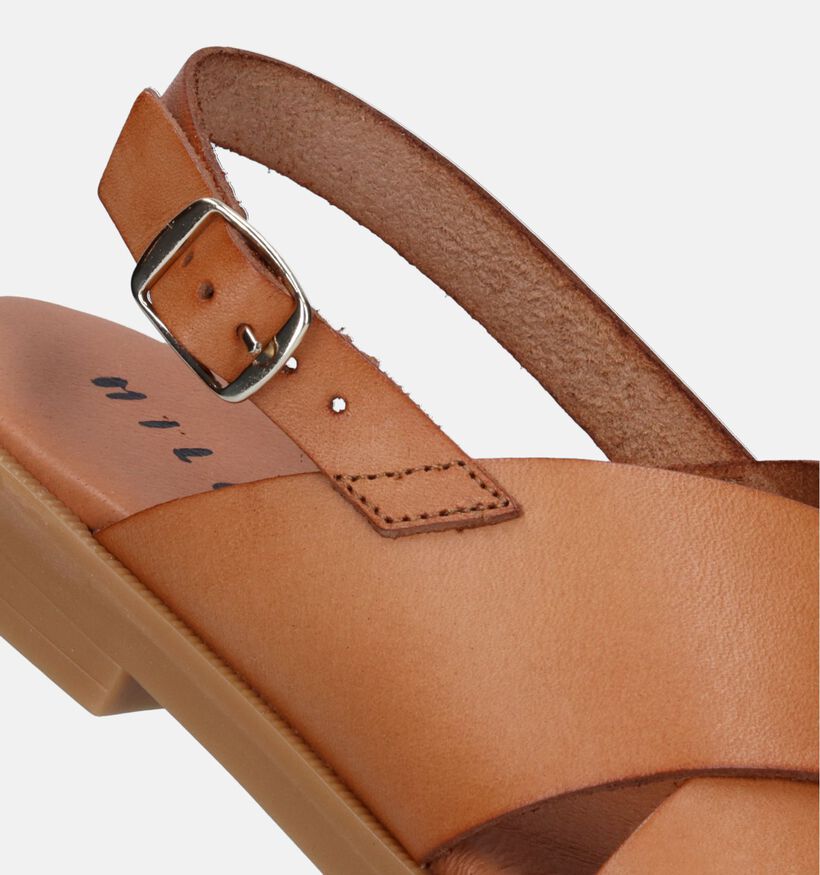 Milo & Mila Sandales en Cognac pour filles (340774)