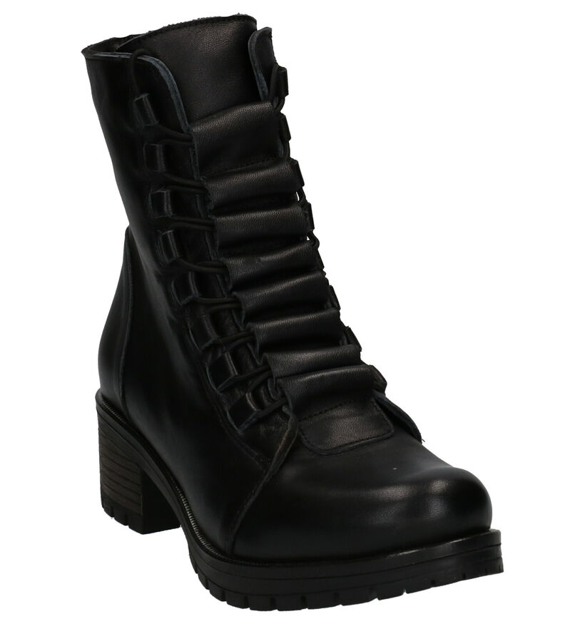 Baboos Zwarte Boots in leer (263594)