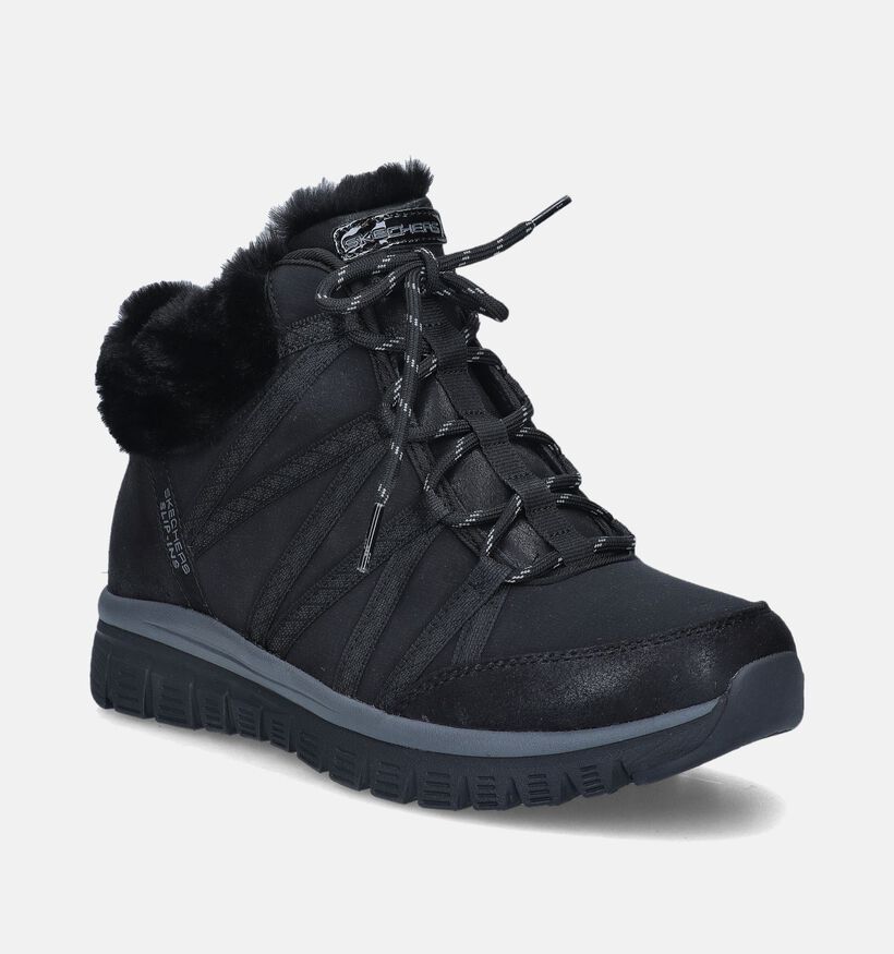 Skechers Slip-ins On-The-Go Joy Cozy Zwarte Boots voor dames (346351)