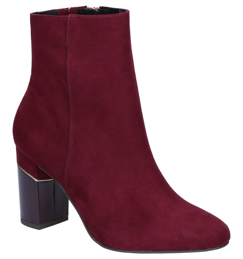 Tamaris Korte Laarzen Bordeaux in nubuck (257124)