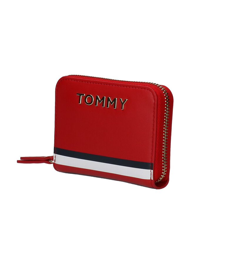 Tommy Hilfiger Rode Ritsportemonnee + Sleutelhanger in kunstleer (264588)