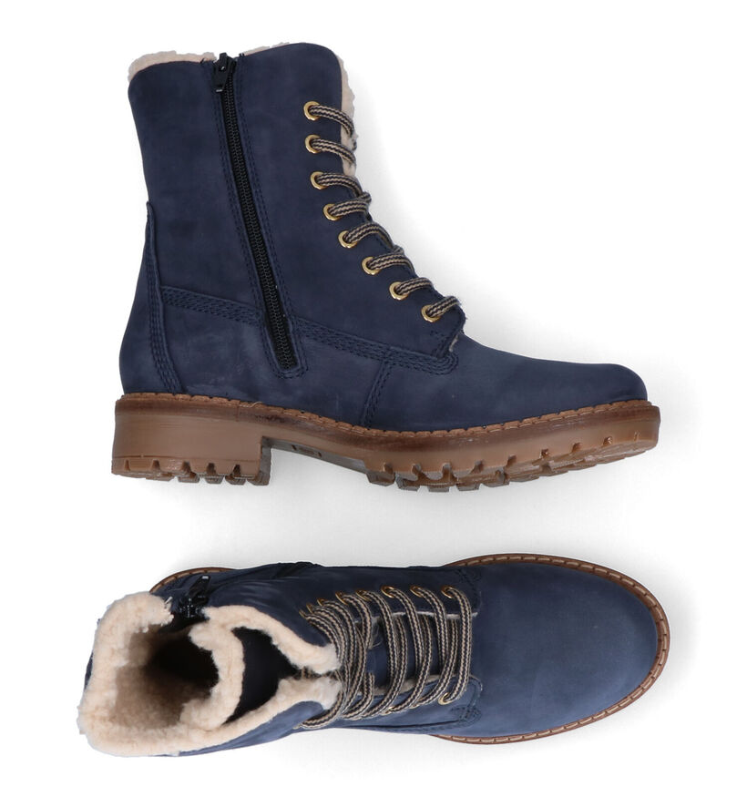Signatur Blauwe Boots in nubuck (298634)