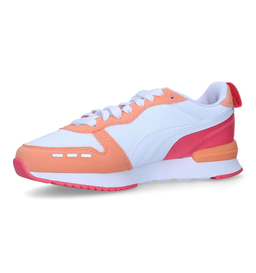 Puma R78 Witte Sneakers voor meisjes (318762) - geschikt voor steunzolen