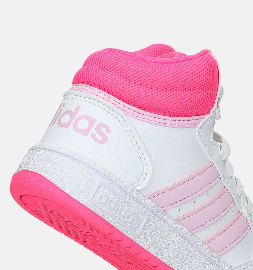 adidas Hoops Mid 3.0 K Witte Sneakers voor meisjes (332375)