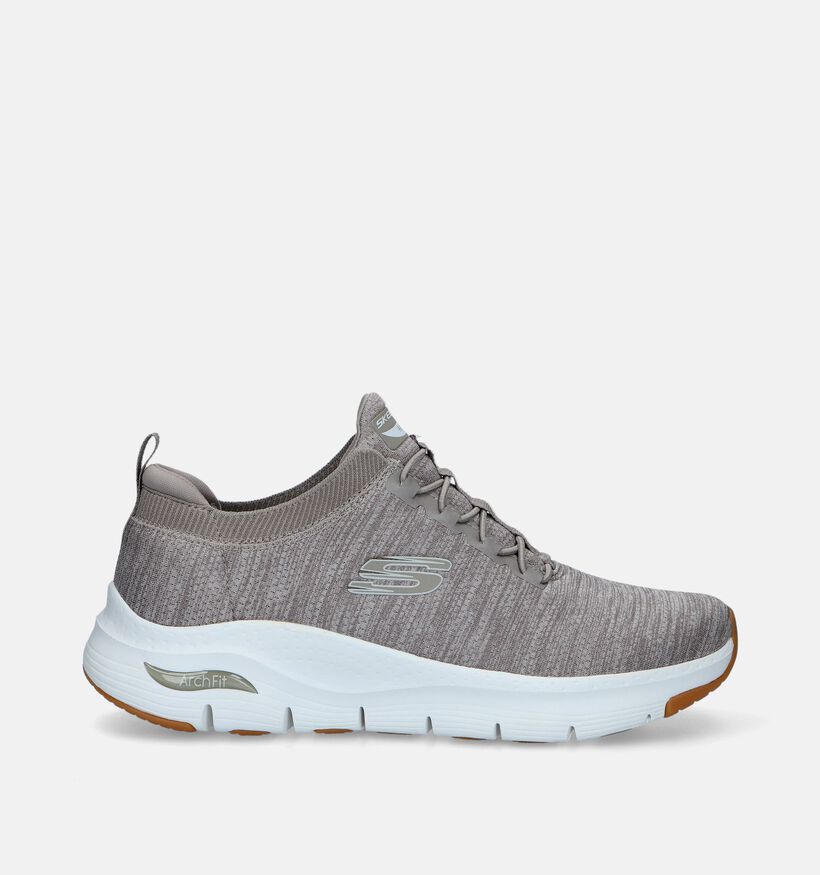 Skechers Arch Fit Waveport Taupe Sneakers voor heren (340809) - geschikt voor steunzolen