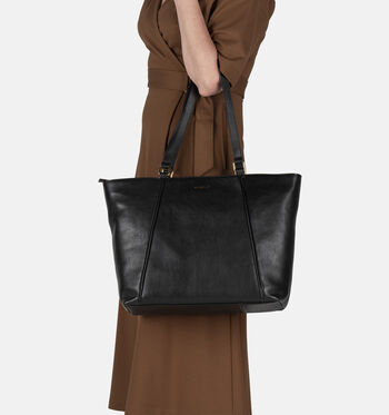 Burkely Cabas Noir/Cognac