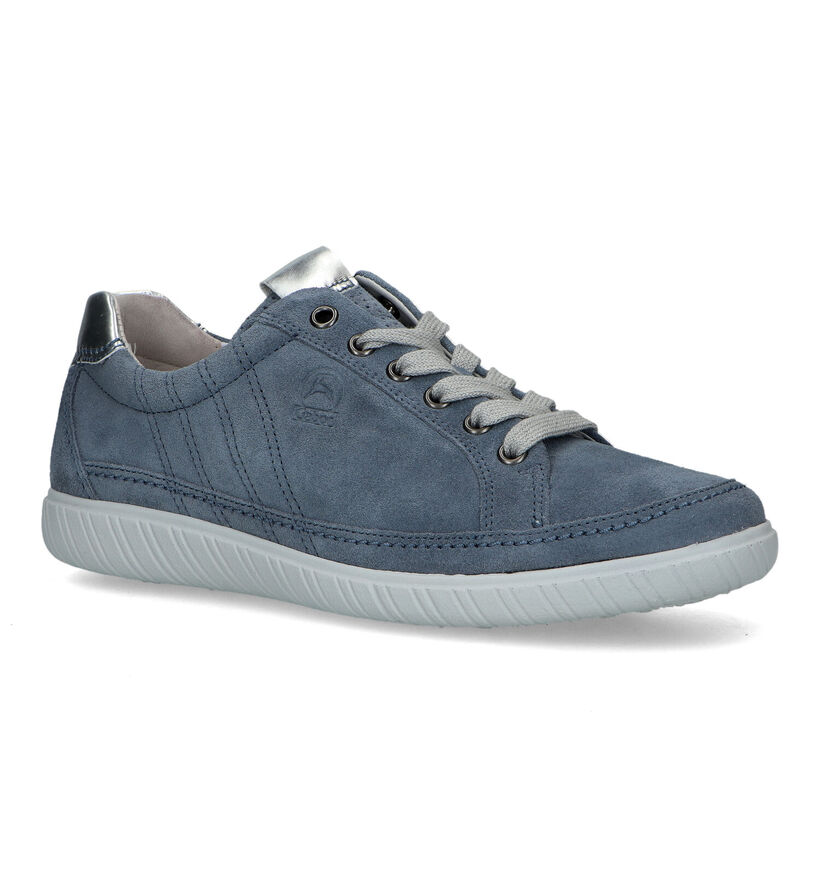 Gabor Ultra Flex Air Baskets en Bleu en daim (323156)