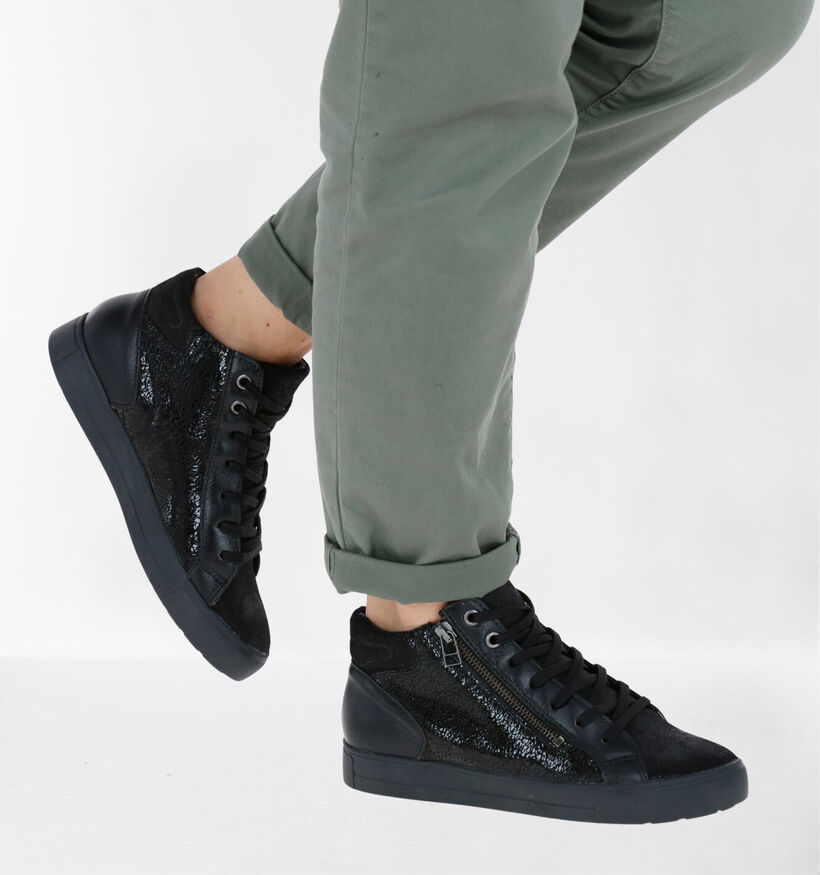 Mirel Baskets montantes en Noir en cuir (279835)