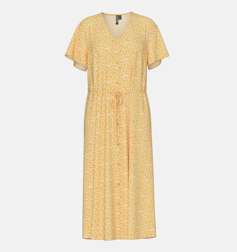 Pieces Nya Gele Midi jurk voor dames (357394)