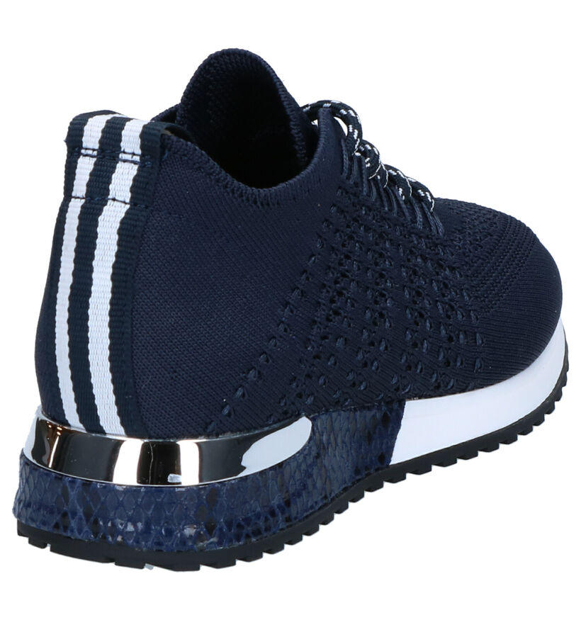 La Strada Blauwe Sneakers in stof (271005)