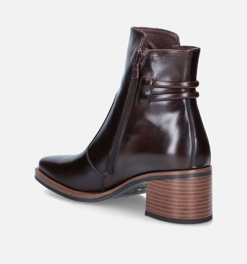 NeroGiardini Bottines avec talon carré en Marron pour femmes (347522)